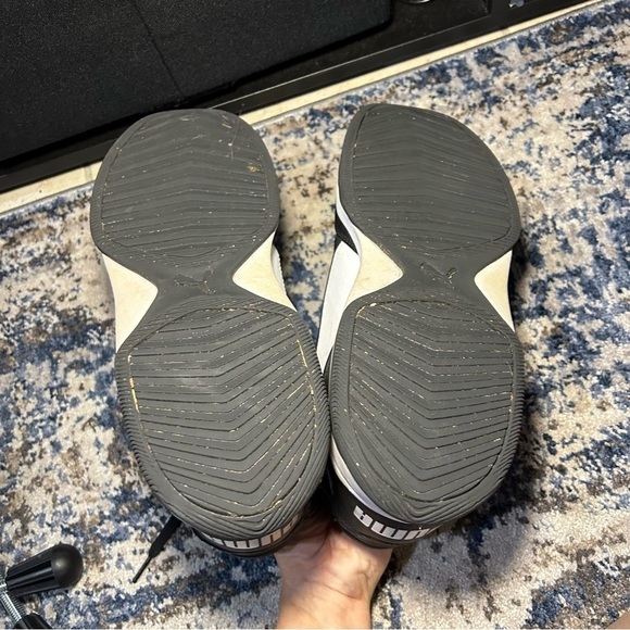 Puma Rebound Playoff Black & White High Top Lace-Up Sneakers Size 12 - Picture 8 of 10